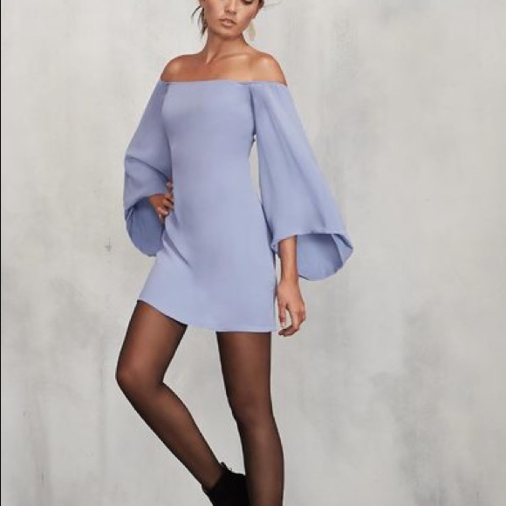 Reformation Casanova dress in Bluebell